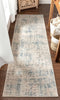 Tate Abstract Vintage Distressed Blue Rug