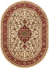 Medallion Kashan Ivory Traditional Rug