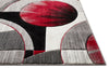Yolo Red Grey Modern Rug