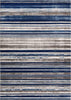 Signature Stripes Blue Modern Distressed Rug