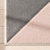 Nia Geometric Textured Blush Grey Rug