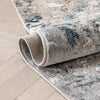 Penelope Modern Abstract Distressed Grey Rug