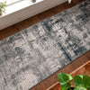 Penelope Modern Abstract Distressed Grey Rug