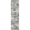 Ronan Modern Abstract Distressed Blue Rug