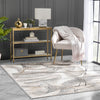 Gillian Abstract Distressed Ivory Rug