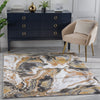 Fay Abstract Distressed Yellow Rug