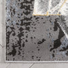 Allegra Abstract Distressed Grey Rug