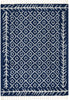 Agata Moroccan Geometric Shag Blue Rug