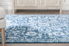 Disa Vintage Medallion Light Blue Soft Rug By Chill Rugs
