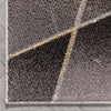 Arthur Geometric Marble Pattern Grey Glam Rug
