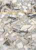Arlo Abstract Mosaic Grey Glam Rug