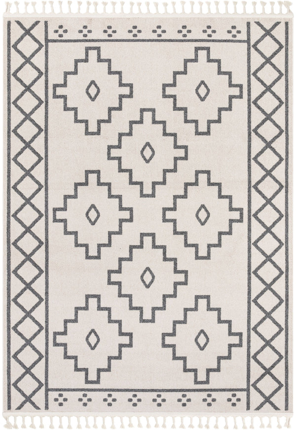 Mica Southwestern Tribal Geometric Ivory Kilim-Style Rug