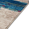 Central Park Blue Abstract Brushstrokes Rug
