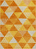 Alvin Orange Modern Geometric Rug