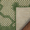Sol Lattice Trellis Indoor Outdoor Green Flat-Weave Rug