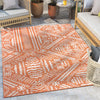 Khalo Tribal Orange Indoor Outdoor Flat-Weave Rug