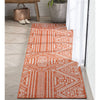Khalo Tribal Orange Indoor Outdoor Flat-Weave Rug