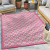 Manola Tribal Fuschia Indoor Outdoor Flat-Weave Rug