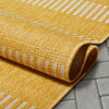 Stria Tribal Yellow Indoor Outdoor Flat-Weave Rug