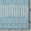 Stria Tribal Blue Indoor Outdoor Flat-Weave Rug