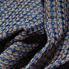 Odin Solid & Striped Border Indoor Outdoor Blue Flat-Weave Rug