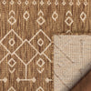 Nord Moroccan Tribal Indoor Outdoor Brown Flat-Weave Rug