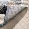 Etenia Tribal Abstract Pattern Grey Textured Pile Rug