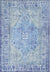 Gila Machine Washable Vintage Bohemian Medallion Oriental Dark Blue Flat-Weave Distressed Rug