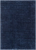 Chroma Glam Solid Shag Indigo Blue Rug
