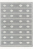 Parallel Moroccan Tribal, Diamond Pattern Grey Rug