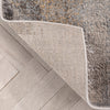 Kye Abstract Geometric Modern Grey Rust Rug