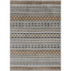 Sahil Moroccan Tribal Stripe Grey Rug