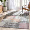 Carbon Abstract Geometric 3D Textured Multi Rug