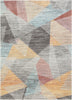 Laramie Geometric Abstract 3D Textured Multi Rug